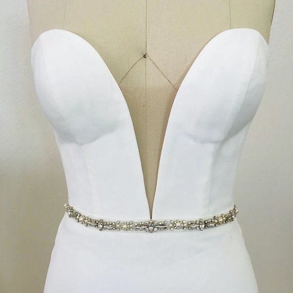 Erin Cole Design Accessories, Convertible Crystal, Pearl Headband, Belt NWT